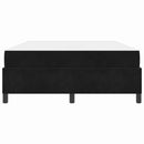 Sengestel med madras Sort 160 x 200 cm Stof