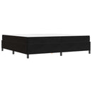 Sengestel med madras Sort 200 x 200 cm Stof