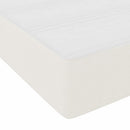 Sengestel med madras Creme 90 x 190 cm Stof