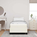 Sengestel med madras Creme 90 x 190 cm Stof