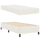 Sengestel med madras Creme 90 x 190 cm Stof