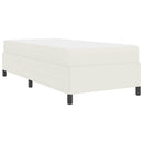 Sengestel med madras Creme 90 x 190 cm Stof