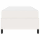 Sengestel med madras Creme 90 x 190 cm Stof