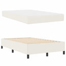 Sengestel med madras Creme 120 x 190 cm Stof