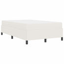 Sengestel med madras Creme 120 x 190 cm Stof