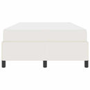 Sengestel med madras Creme 120 x 190 cm Stof