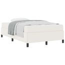 Sengestel med madras Creme 120 x 200 cm Stof