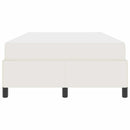 Sengestel med madras Creme 120 x 200 cm Stof