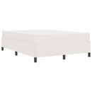 Sengestel med madras Creme 140 x 190 cm Stof