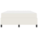 Sengestel med madras Creme 140 x 190 cm Stof