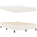 Sengestel med madras Creme 160 x 200 cm Stof