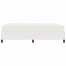 Sengestel med madras Creme 160 x 200 cm Stof