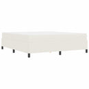 Sengestel med madras Creme 180 x 200 cm Stof
