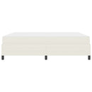 Sengestel med madras Creme 180 x 200 cm Stof