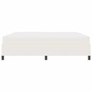 Sengestel med madras Creme 200 x 200 cm Stof