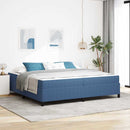 Sengestel med madras Blå 200 x 200 cm Stof
