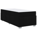 Sengestel med madras Sort 80 x 200 cm Stof