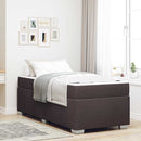 Sengestel med madras Mørk Brun 90 x 190 cm Stof