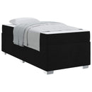 Sengestel med madras Sort 90 x 200 cm Stof