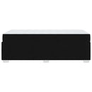 Sengestel med madras Sort 90 x 200 cm Stof