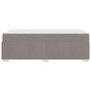 Sengestel med madras Gråbrun 90 x 200 cm Stof