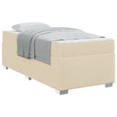 Sengestel med madras Creme 90 x 200 cm Stof