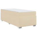 Sengestel med madras Creme 90 x 200 cm Stof