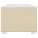 Sengestel med madras Creme 90 x 200 cm Stof