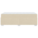 Sengestel med madras Creme 90 x 200 cm Stof