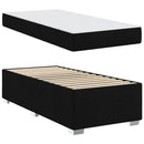 Sengestel med madras Sort 100 x 200 cm Stof