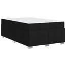 Sengestel med madras Sort 120 x 200 cm Stof