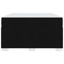 Sengestel med madras Sort 120 x 200 cm Stof