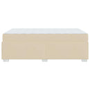 Sengestel med madras Creme 120 x 200 cm Stof