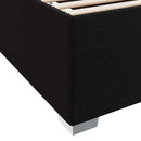 Sengestel med madras Sort 140 x 200 cm Stof