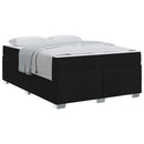 Sengestel med madras Sort 140 x 200 cm Stof