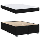 Sengestel med madras Sort 140 x 200 cm Stof