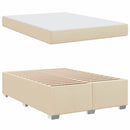 Sengestel med madras Creme 140 x 200 cm Stof