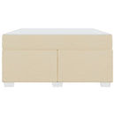 Sengestel med madras Creme 140 x 200 cm Stof