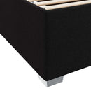 Sengestel med madras Sort 160 x 200 cm Stof