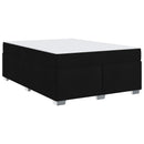 Sengestel med madras Sort 160 x 200 cm Stof