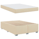 Sengestel med madras Creme 160 x 200 cm Stof