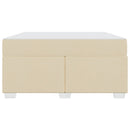 Sengestel med madras Creme 160 x 200 cm Stof