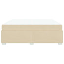 Sengestel med madras Creme 180 x 200 cm Stof