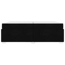 Sengestel med madras Sort 200 x 200 cm Stof