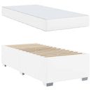Sengestel med madras Hvid 80 x 200 cm Stof