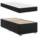 Sengestel med madras Sort 90 x 190 cm Stof