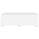 Sengestel med madras Hvid 90 x 190 cm Stof