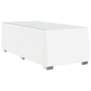 Sengestel med madras Hvid 90 x 200 cm Stof