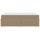 Sengestel med madras Cappuccino 90 x 200 cm Stof