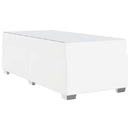 Sengestel med madras Hvid 100 x 200 cm Stof